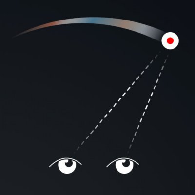 Interface de utilizador da PS5 que apresenta o ecrã de acompanhamento do movimento dos olhos.