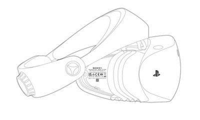 Ubicación del número de serie de PS VR2.