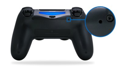 Återställningsknapp på trådlösa DUALSHOCK 4-handkontroller