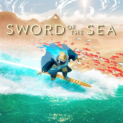 صورة المتجر الفنية للعبة sword of the seaتعرض شخصية على الشاطئ والبحر