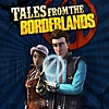 Illustrazione di copertina di New Tales from the Borderlands raffigurante un robot che tiene in mano una maschera di Psycho
