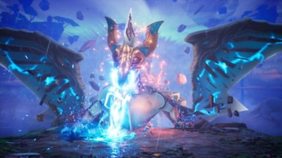 Tales of Kenzera: ZAU - Screenshot di Zau che affronta un boss