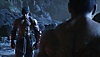 Capture d'écran de Tekken 8 montrant Jin Kazama affrontant Kazuya Mishima.