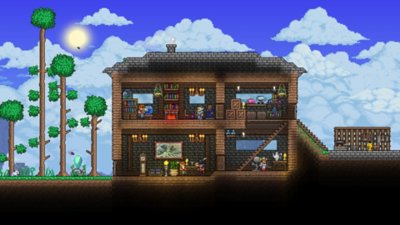 Terraria – Capture d'écran montrant la maison d'un joueur