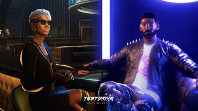 Test Drive Unlimited Solar Crown スクリーンショット 本作を代表を代表する2人のキャラクター