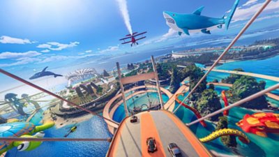 The Crew Motorfest – Year 3 – skjermbilde av kappløp med dobbeltdekkere