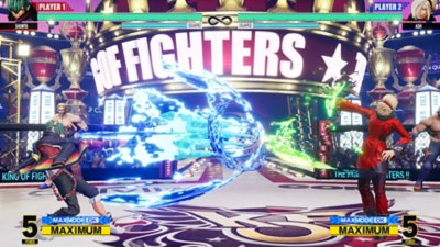 THE KING OF FIGHTERS XV スクリーンショット シュンエイ対アッシュ