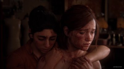 صورة شخصيتا Ellie و Dinah في لعبة The Last of Us Part II Remastered