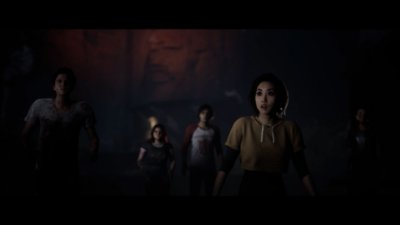 The Quarry צילום מסך שמציג קבוצת דמויות