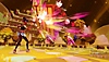 Thirsty Suitors Screenshot depicts a bright and colourful turn-based battle
