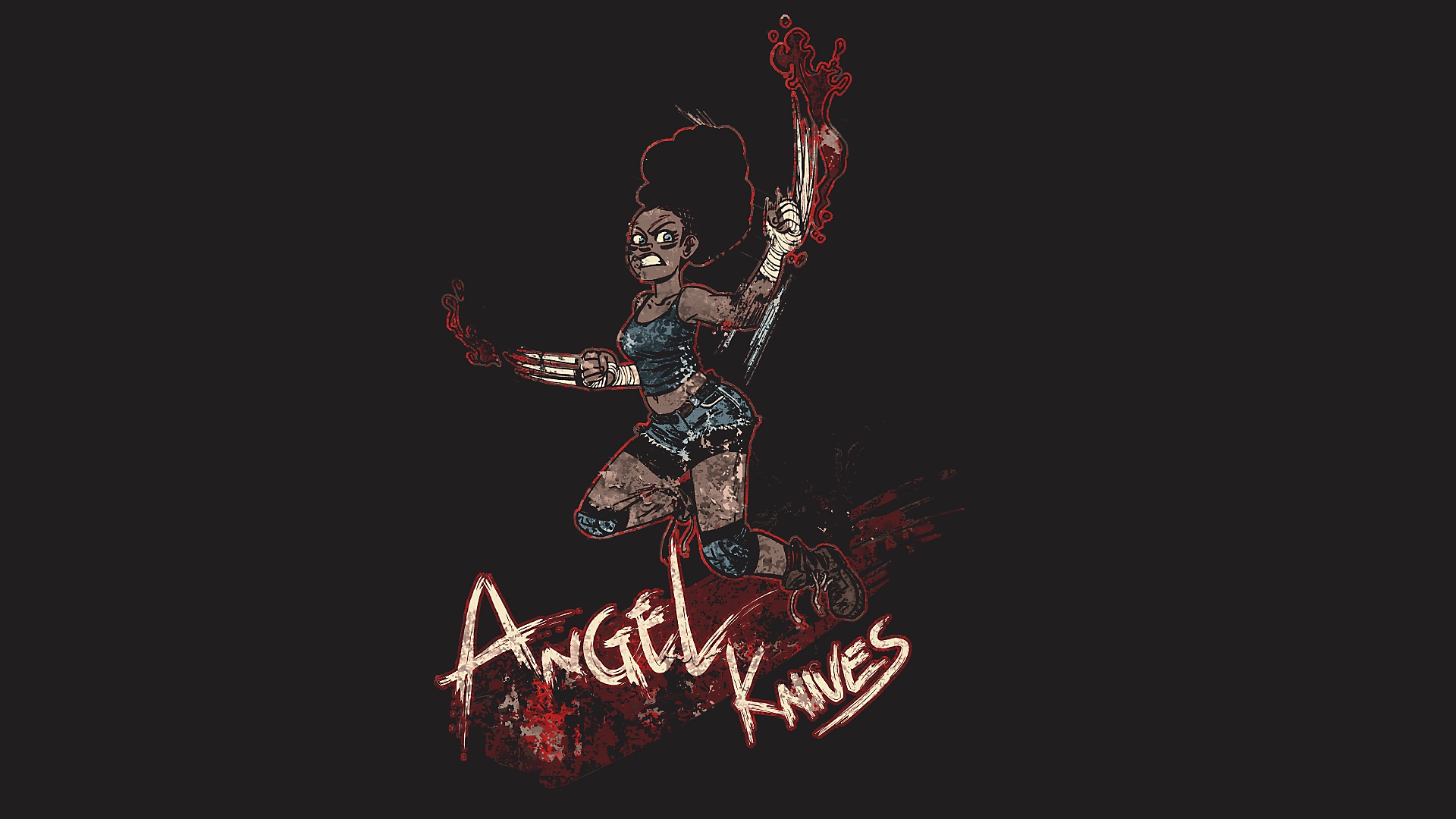 Angel Knives 袖リブロングスリーブTシャツ Gallery Image 2