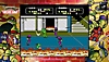 《Teenage Mutant Ninja Turtles Collection - The Arcade Game》螢幕截圖，呈現李奧納多和拉斐爾對抗腳族大軍的景況