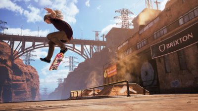 Tony Hawk's Pro Skater 1 + 2 – Capture d'écran montrant un skateur en action