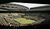 ภาพหน้าจอ TopSpin 2K25 แสดงให้เห็น Wimbledon's Centre Court