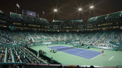 TopSpin 2K25 – snímka obrazovky zobrazujúca Indian Wells