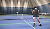 TopSpin 2K25 screenshot showing a training session