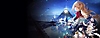 Tower of Fantasy-achtergrondscreenshot van een animepersonage onder een gebarsten cirkel 