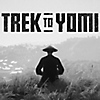 Trek To Yomi – Ilustrație de copertă cu un samurai în umbră