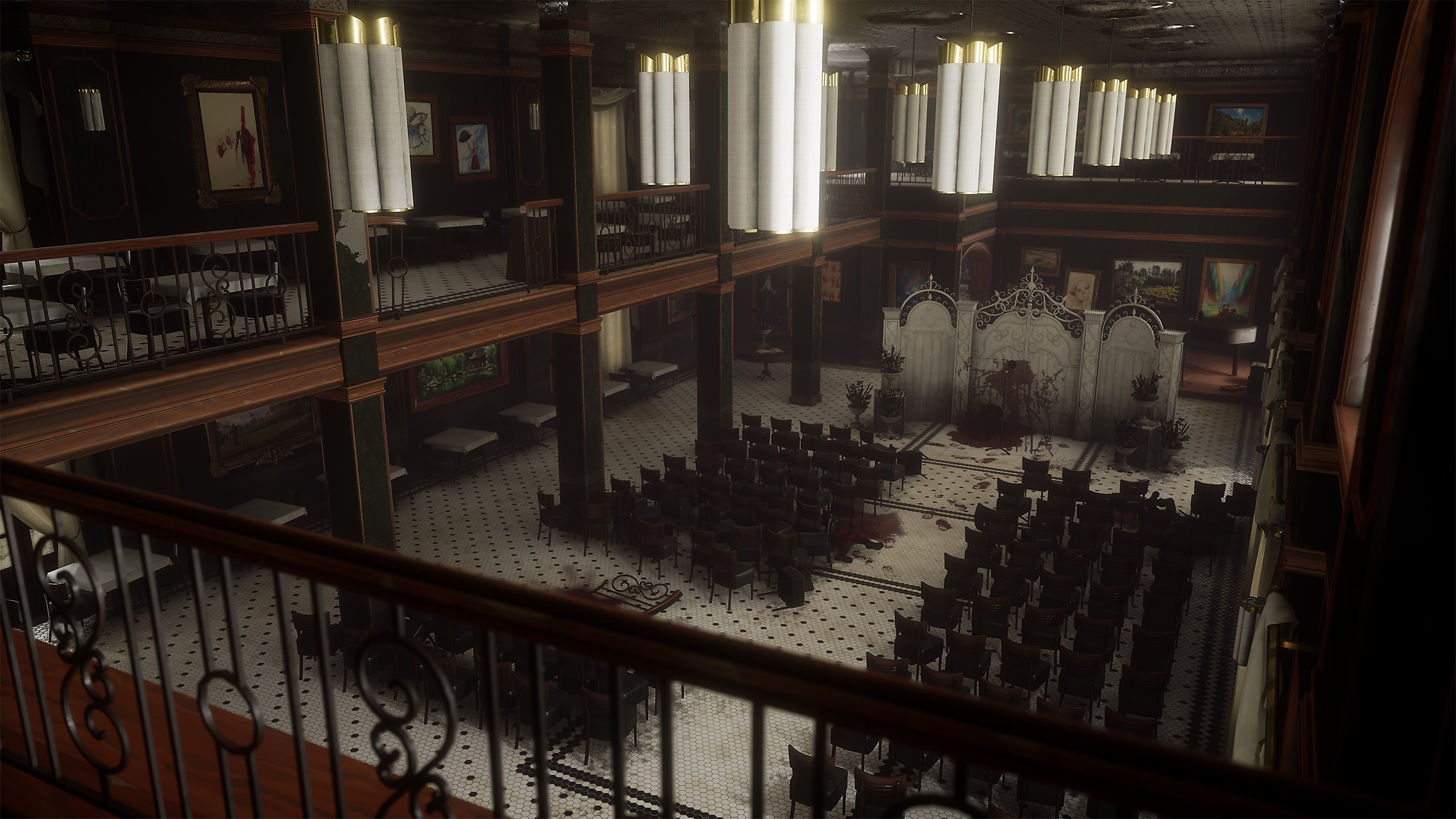 TWDSS Chapter 2 Retribution screenshot showing an atrium of a building