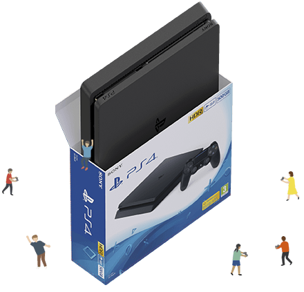 PS4:n purkaminen laatikosta -kuva