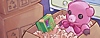 Arte de herói de Unpacking que mostra uma caixa de cartão com um brinquedo de um porco rosa no interior