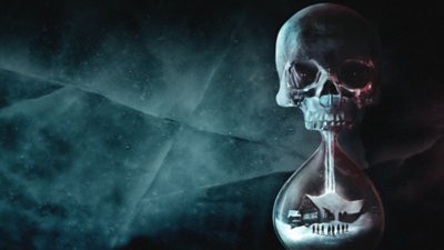 Until Dawn – Grafik mit einem Totenschädel