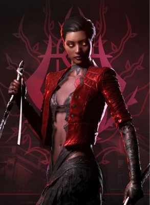 Retrato de personaje "Musa" de Vampire the Masquerade - Bloodhunt