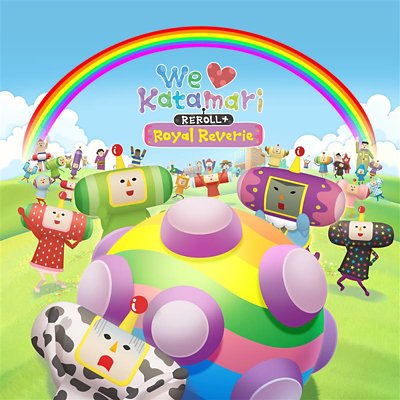 We Love Katamari Royal Reverie featuring characters creatively in a colorful theme