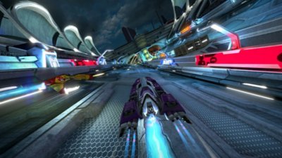 لقطة شاشة من لعبة WipEout Omega Collection.