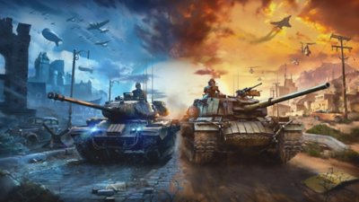 World of Tanks Modern Armor - imagem que mostra dois tanques lado a lado