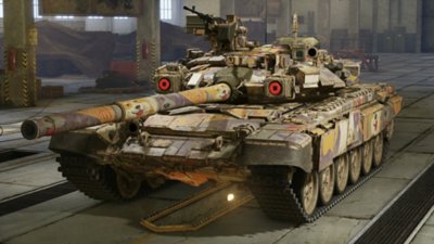 World of Tanks – Capture d'écran montrant un char en plan rapproché