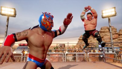 Screenshot van WWE 2K Battlegrounds