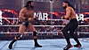 WWE 2K23 - Capture d'écran montrant un match de WarGames.