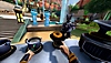 Snímek obrazovky ze hry Zenith zobrazující z pohledu první osoby hráče při vaření jídla