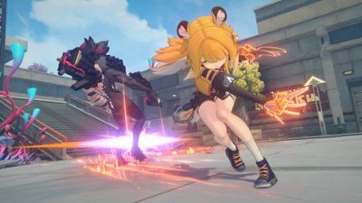 Zenless Zone Zero screenshot of a character swiping at an enemy with their metal claws